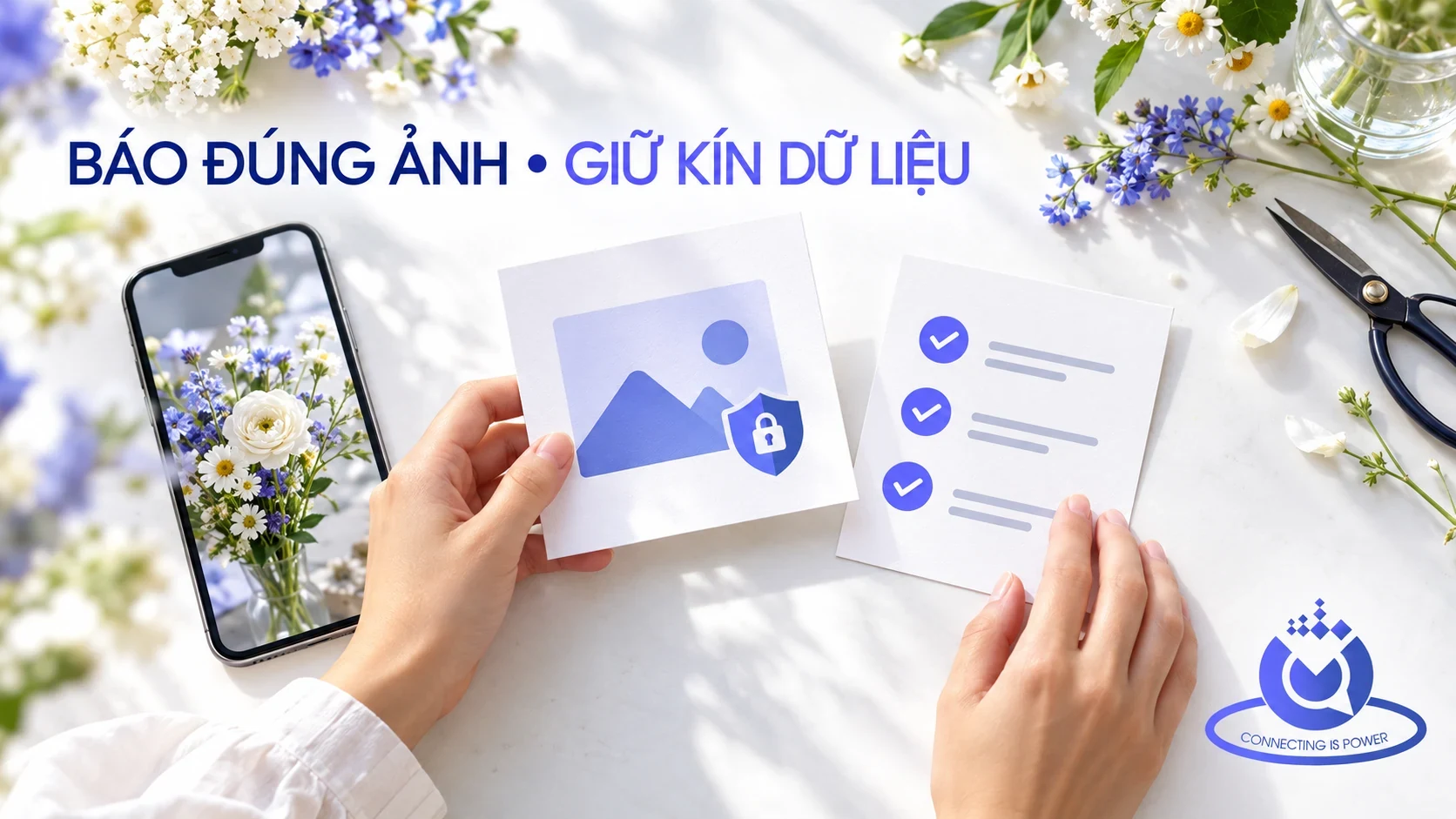 Minh họa V-Tech về phân loại ảnh và ghi nhận yêu cầu bằng tài liệu không chứa dữ liệu cá nhân